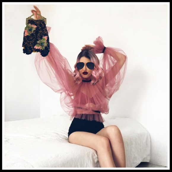 Vintage Brass Handle Black Lace Beaded Bag - Picture 14 of 16